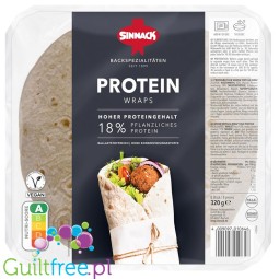 Sinnack Protein-Wraps - soft high protein, redrced carbs tortilla wraps