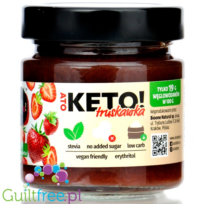 And it's Good KETO Strawberry Jam 21kcal - no added sugar, with stevia and erythrol