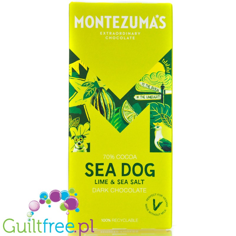 Montezuma's Sea Dog (CHEAT MEAL) exclusive dark chocolate with lime and sea salt