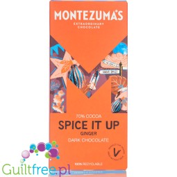 Montezuma's Spice It Up Ginger 70% Dark Chocolate (CHEAT MEAL) dark chocolate with ginger