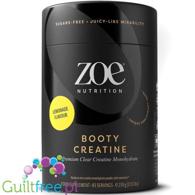 Zoe Nutrition Booty Creatine Monohydrate, Lemonade - creatine monohydrate, lemon flavor