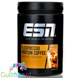 ESN Flexpresso Protein Coffee Hazelnut Macchiato 0,9KG - orzechowa kawa proteinowa 22g białka & 80mg kofeiny