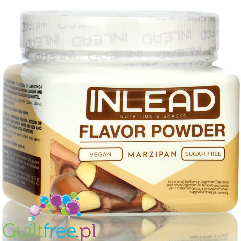 Inlead Flavor Powder Marzipan 250g - fiber sweetener powder without sugar, Marzipan