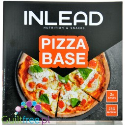 Inlead Pizza Base 2PACK - ready-made protein pizza base 23g protein, no kneading, 2 pieces