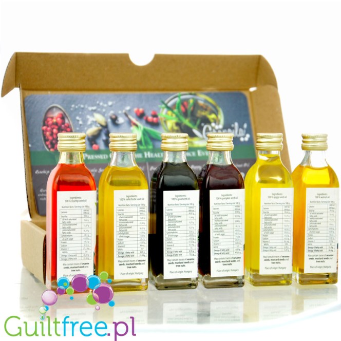 Grapoila Cold-Pressed Oil Selection Box - zestaw prezentowy unikatowych olejów tłoczonych na zimno