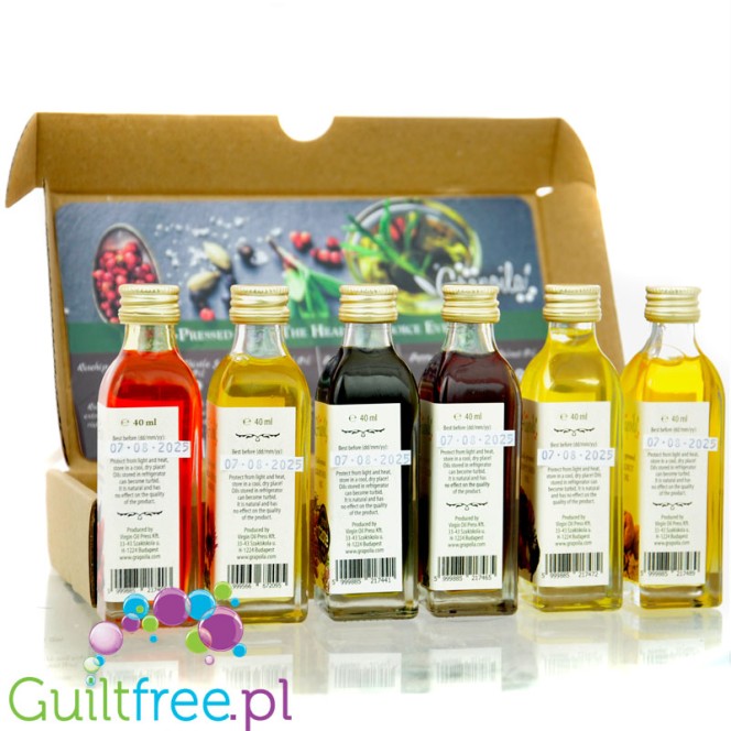 Grapoila Cold-Pressed Oil Selection Box - zestaw prezentowy unikatowych olejów tłoczonych na zimno