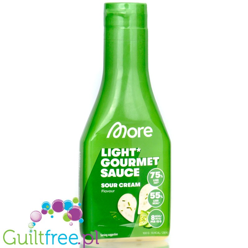 More Nutrition Light Gourmet Sauce Sour Cream - creamy yogurt and onion sauce 75% less fat