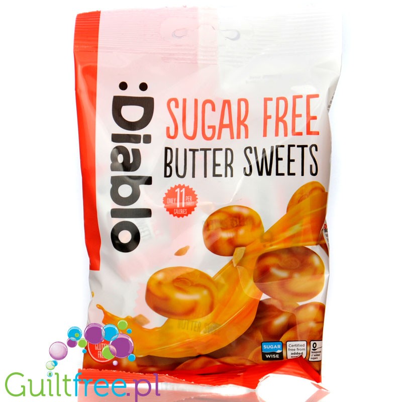 Diablo Butter Sweets - cream caramels sugar free candies 11kcal