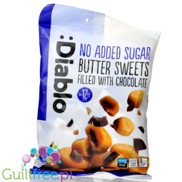 Diablo Butter Chocolate Sweets - sugar-free buttery caramels with chocolate filling, 12kcal