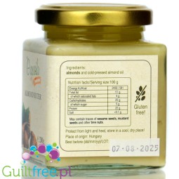 Grapoila Almond Butter - white raw almond butter 100%.