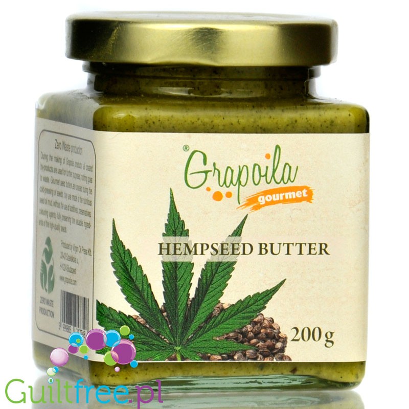 Grapoila Hemp Butter - surowa miazga z nasion konopi 100%