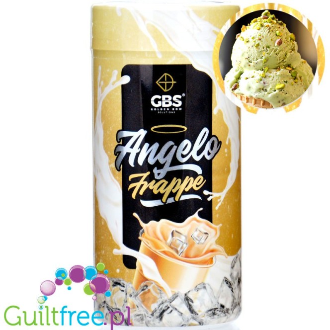 GBS Angelo Frappe, Pistachio Ice Cream flavor - instant coffee with milk and flavoring, 13kcal