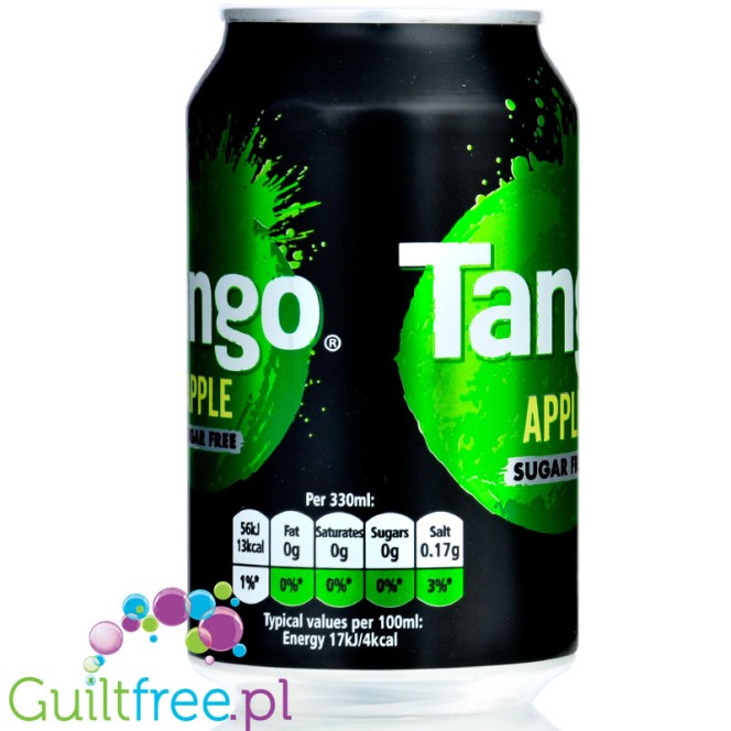 *DEFEKT* Tango Sugar Free Apple 330ml - napój zero kcal bez cukru zielone jabłuszko