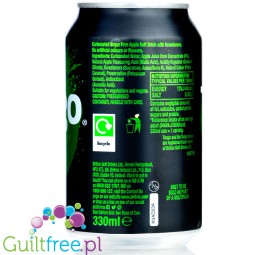 *DEFEKT* Tango Sugar Free Apple 330ml - napój zero kcal bez cukru zielone jabłuszko