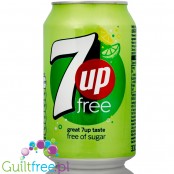 7up Free can - zero sugar, zero kcal