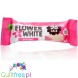 Flower & White Raspberry Fruity Mallow 98kcal - chocolate-covered raspberry marshmallow bar without gelatin