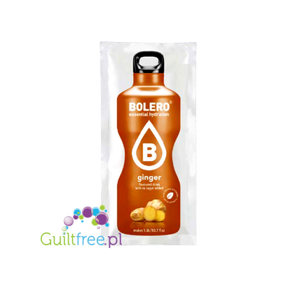 Bolero Instant Fruit Flavored Drink with sweeteners, Ginger