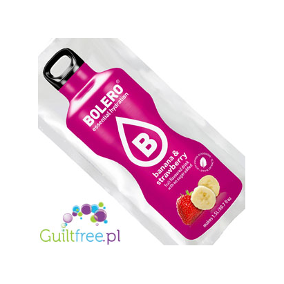 Bolero Instant Fruit Flavored Drink with sweeteners, Banana & Strawberry