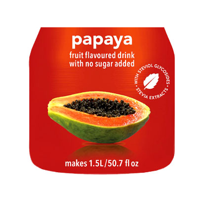 Bolero Instant Fruit Flavored Drink with Sweeteners, Papaya