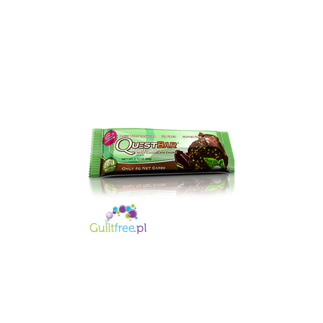 Quest Mint Chocolate Chunk baton proteinowy PUDEŁKO x 12 Batonów