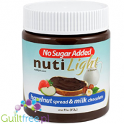NutiLight mleczny krem czekoladowo-orzechowy bez cukru 2gwęglowodanów