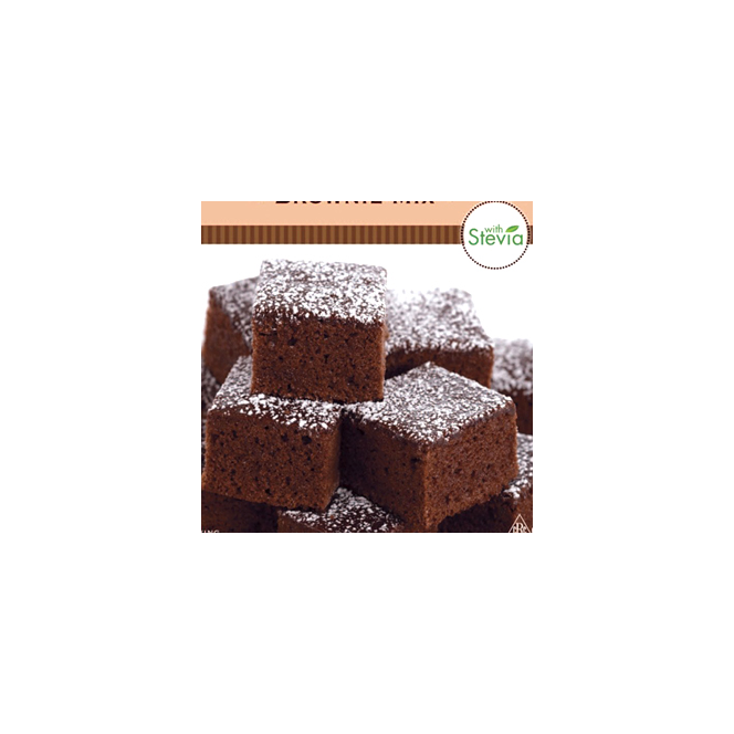 Sans Sucre No Sugar Added Brownie Chocolate Fudge Mix with Stevia 
