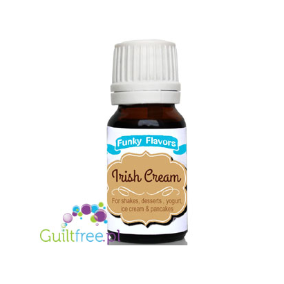 Funky Flavors Irish Cream for Shakes, Desserts, Yoghurt, Ice Cream & Pancakes - Uncooked, nonfat cream liqueur, irish cream for 