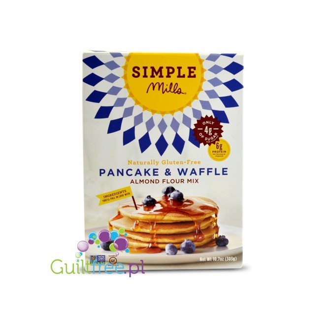 Simple Mills Naturally Gluten-Free Pancake & Waffle Flour Mix - naturally gluten-free almond flour for waffles and pancakes