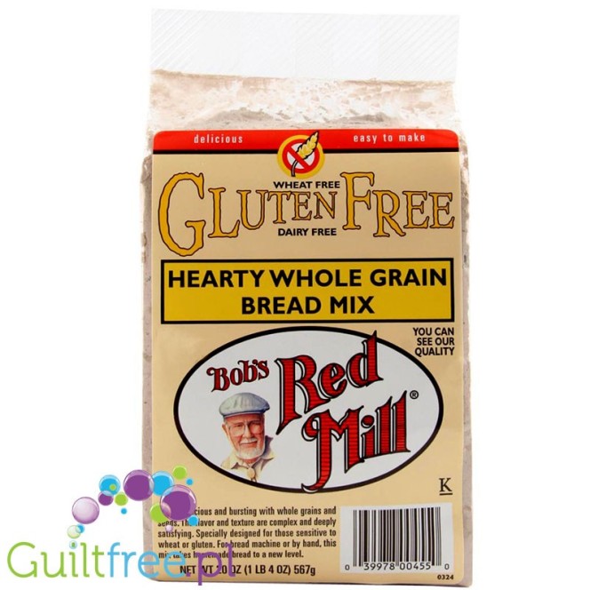 Bob's Red Mill Wheat Free, Gluten Free, Dairy Free Whole Grain Bread Mix - Gluten-Free, Unsalted, Wheat-Free Bread