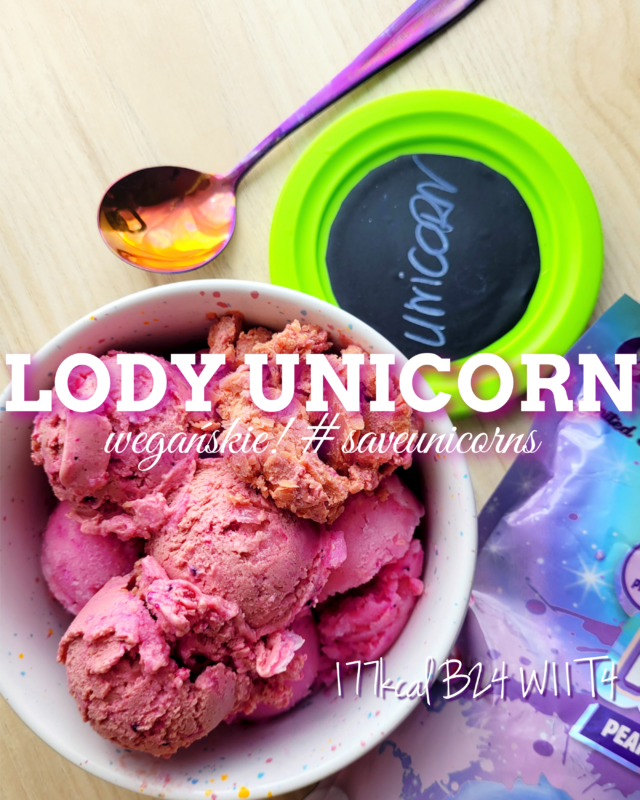 Wegańskie lody proteinowe Unicorn w Ninja Creami – tylko 170kcal