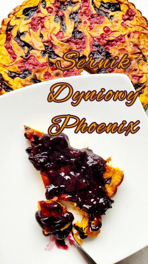 Proteinowy sernik dyniowy bez cukru Phoenix - tylko 68kcal w kawałku!