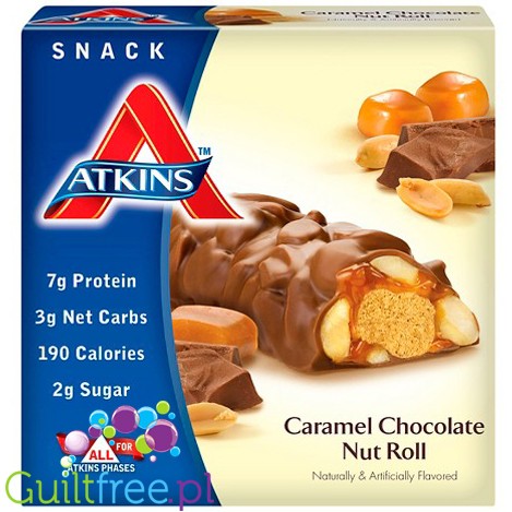Atkins Snack Caramel Chocolate Nut Roll 