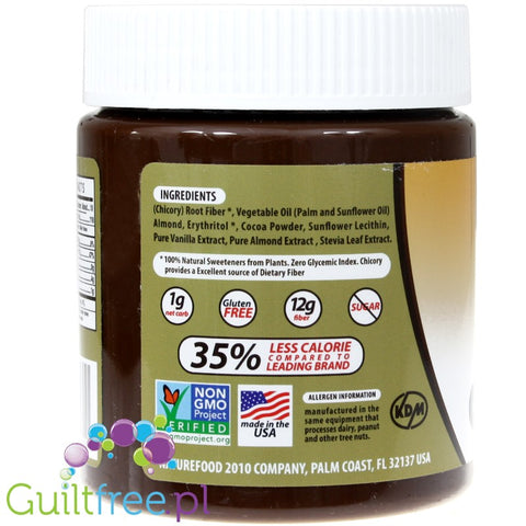 Sugar Free Nuti Light Gluten-Free Almond & Dark Chocolate Spread