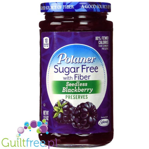 Polaner Sugar Free with Fiber Seedlings Blackberry Preserves