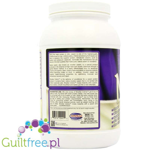 Syntrax Micellar Creme, Vanilla Milkshake Powder