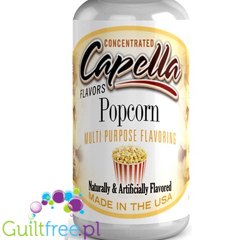 Capella Flavors Popcorn Flavor Concentrate - Concentrated sugar-free and fat-free food flavors: roasted popcorn