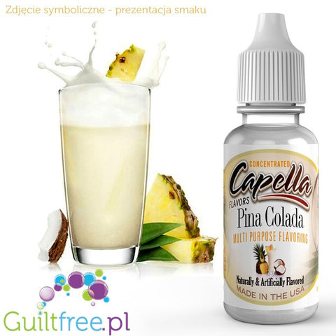 Capella Flavors Piña colada Flavor Concentrate - Concentrated food flavored without sugar or fat: Piña colada cocktail
