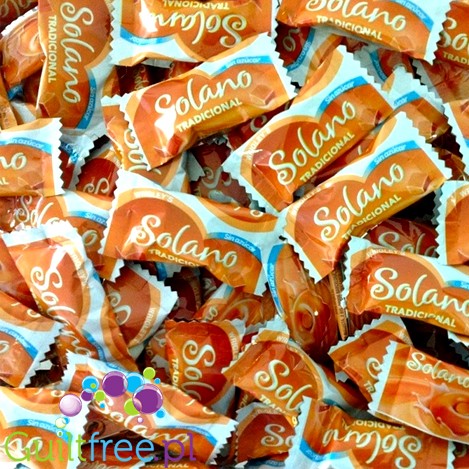 Wrigley's Solano Caramelo duro sin azúcar con edulcorantes sabor tradicional - milk-cream sweetened caramels, containing sweeten