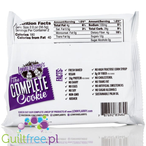 Lenny & Larry Highprotein All Natural Vegan Complete Cookie Oatmeal Raisin All Natural