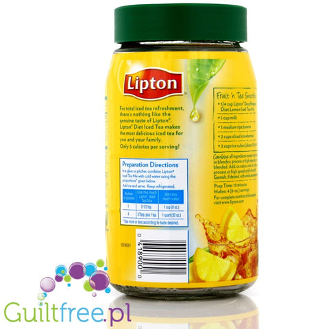Lipton Ice Tea Zero Lemon - Ice Tea Cytrynowa bez Cukru