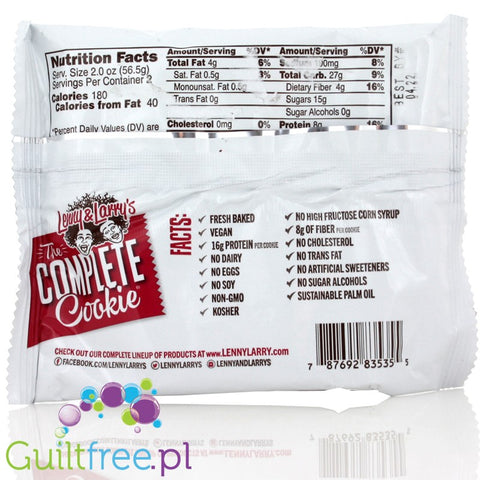 Lenny & Larry Highprotein All Natural Vegan Complete Cookie Snickerdoodle All Natural 