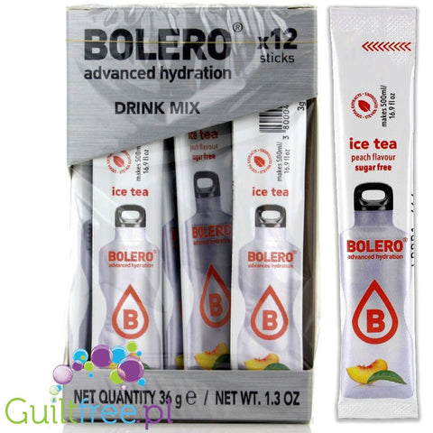 Bolero Instant Fruit Flavored Drink with sweeteners Ice Tea Peach