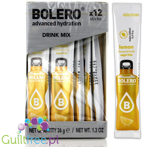 Bolero Instant Fruit Flavored Drink with sweeteners, Lemon