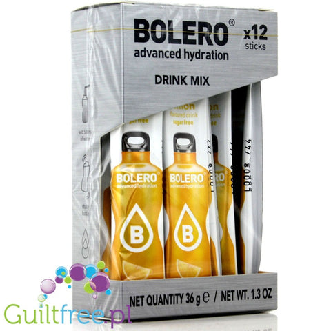 Bolero Instant Fruit Flavored Drink with sweeteners, Lemon