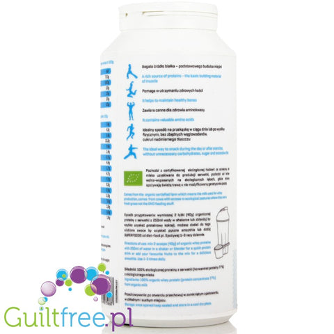 Diet-Food Organic Whey Protein natural flavor - organic certified organic milk protein (PL-EKO-03 EU Agriculture)