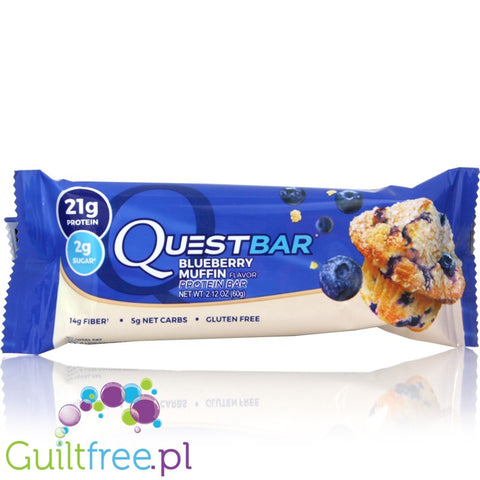 Quest Protein Bar Blueberry Muffin Flavor