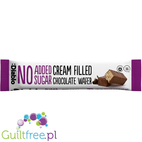 Diablo no added sugar cream filled with milk chocolate wafer 