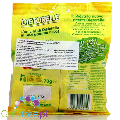 Dietorelle gluten-free lemon-flavored jelly
