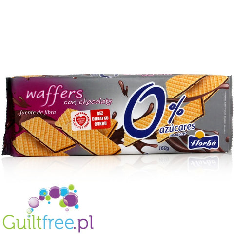 Florbu wafers, cocoa flavored with no added sugar
