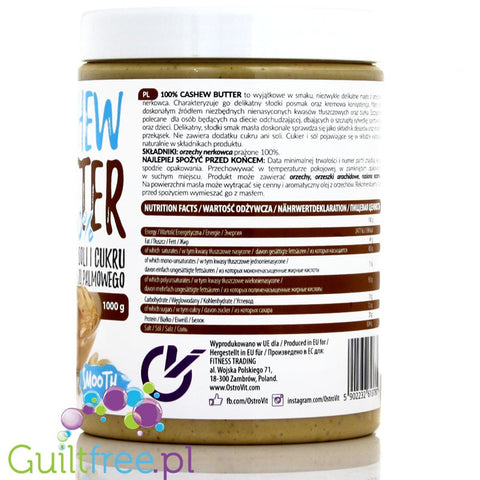 OstroVit NutVitCashew Butter Smooth 100% 